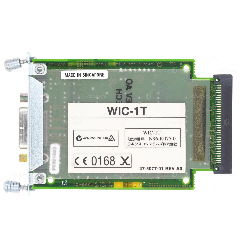 800-01514-01J0  CISCO WIC-1T WAN SERIAL INTERFACE MODULE FOR CISCO2621